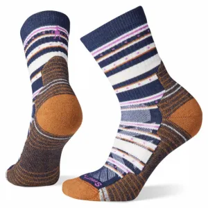 Women's Hike Light Cushion Stitch Stripe Mid Crew Socks