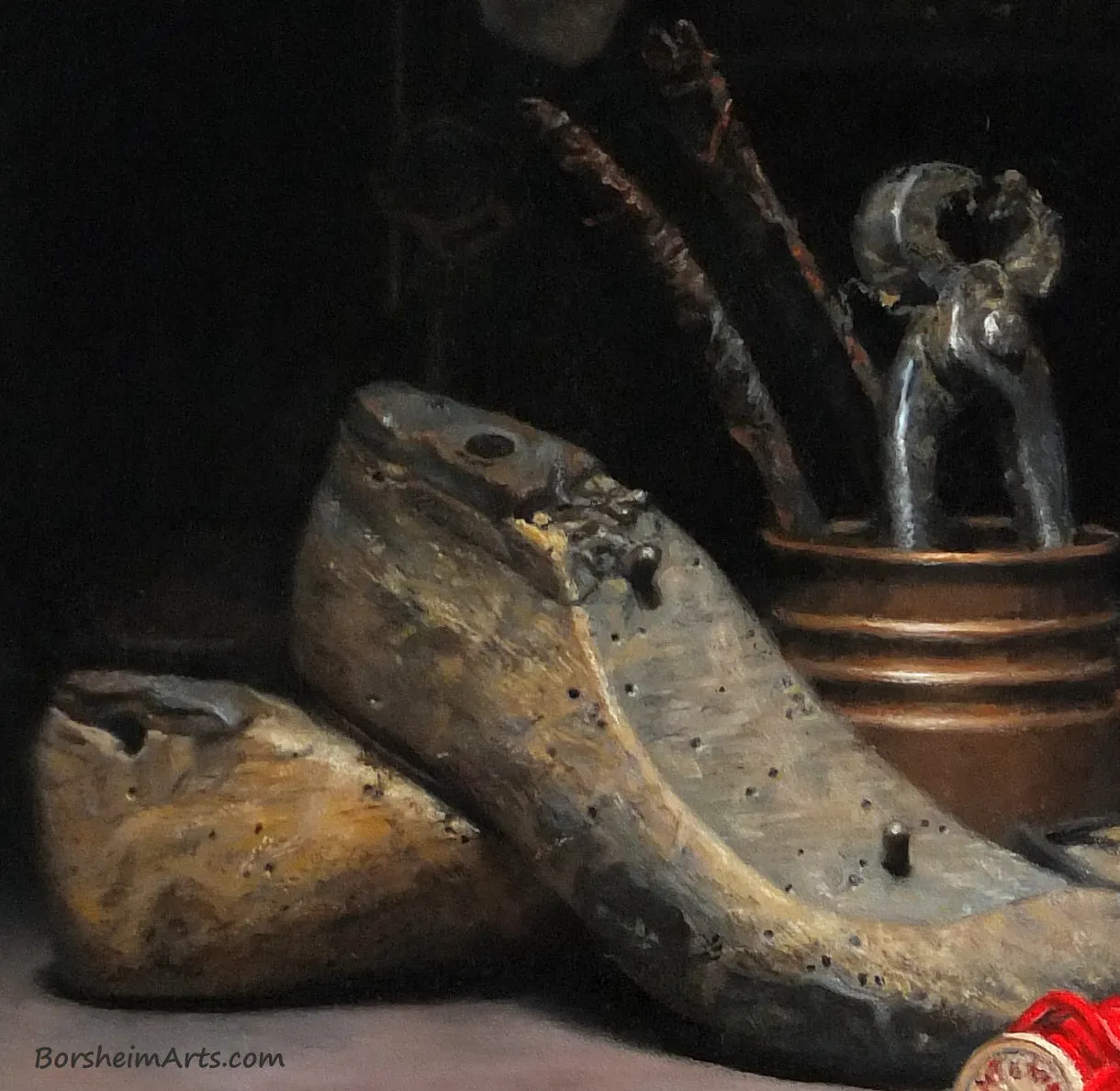 zSOLD ~ Giuseppe's Tools - Tenebrism Still Life Painting